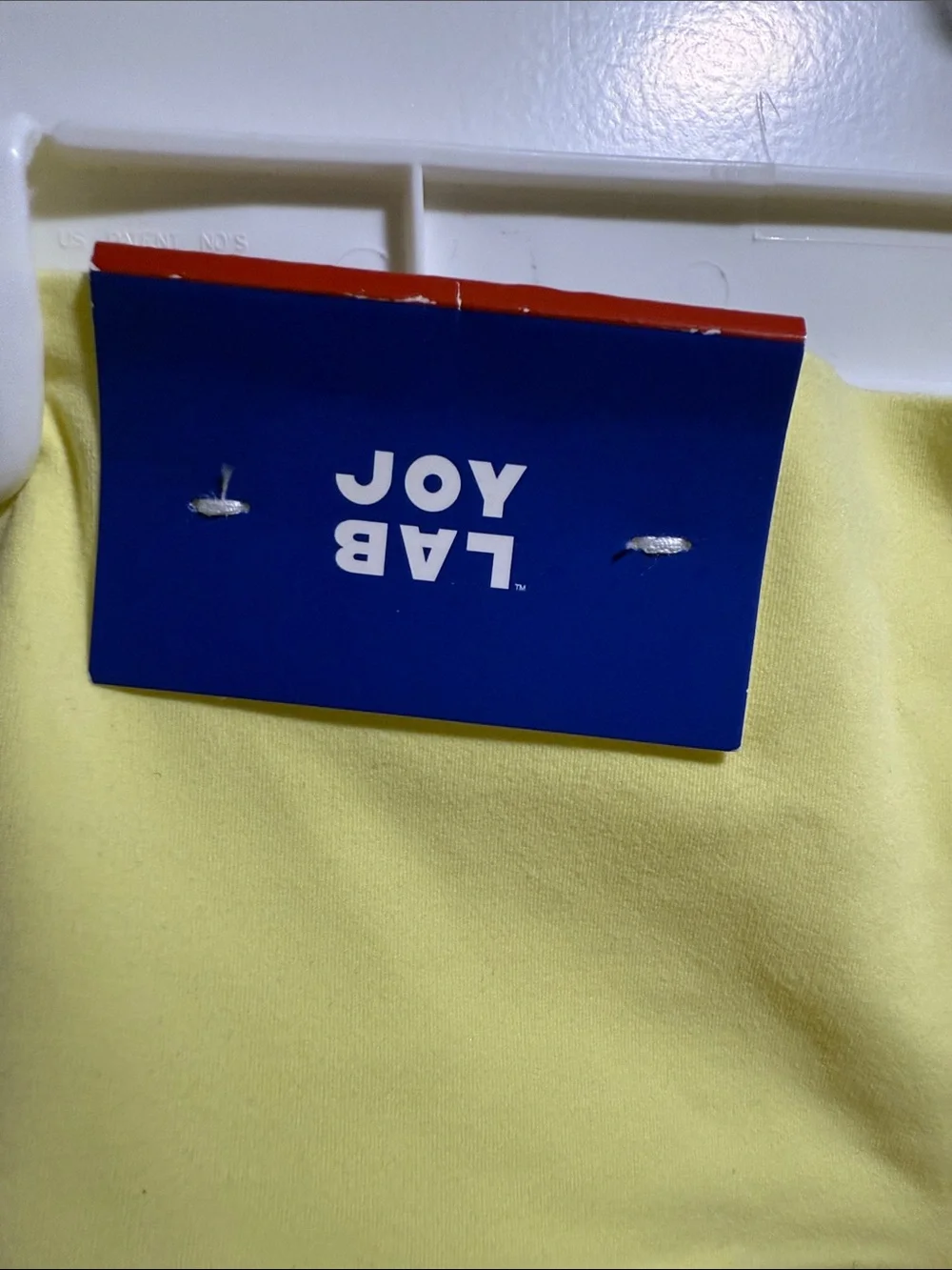 JoyLab Pale Yellow Floral Athletic Shorts with Built-In Shorts